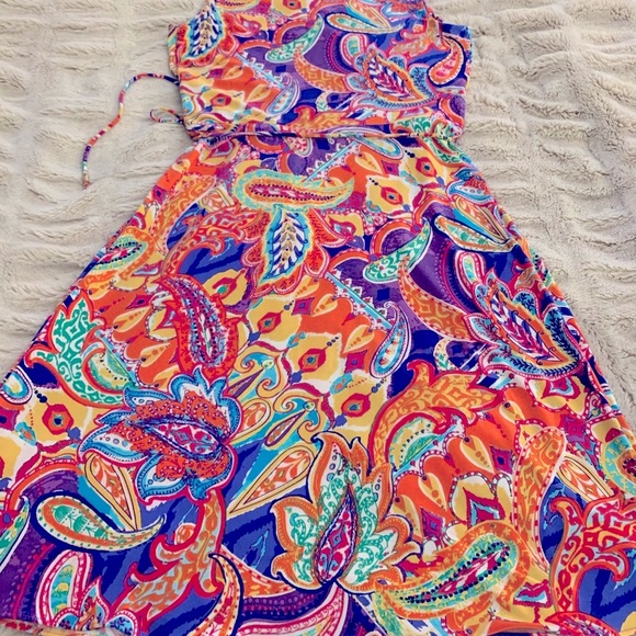 NWOT Ralph Lauren Paisley Wrap Dress- S/P - Picture 8 of 11